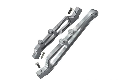 Arrma LIMITLESS/INFRACTION Tuning Teile Aluminum Front + Rear Chassis Brace - 2Pc Set Silver von GPM