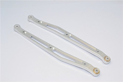 GPM for Axial Yeti, Yeti Score & RR10 Bomber Aluminum Rear Upper Chassis Link Parts - 1Pr Set Silver von GPM