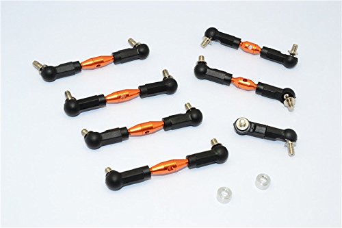 G.P.M. HPI Sport 3 Flux Tuning Teile Aluminium Completed Tie Rod - 7Pcs Orange von GPM