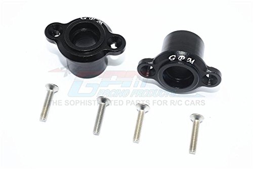 GPM Losi 1/6 Super Baja Rey 4X4 Desert Truck Tuning Teile Aluminium Rear Axle Adapters - 1Pr Set Black von GPM