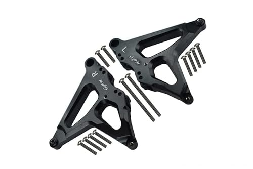 GPM for Traxxas Unlimited Desert Racer 4X4 (#85076-4) Aluminum Rear Damper Mount - 1Pr Set Black von GPM