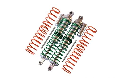 G.P.M. Traxxas X-Maxx 4X4 Tuning Teile Aluminium Front/Rear Adjustable Spring Shocks - 1Pr Silver von GPM