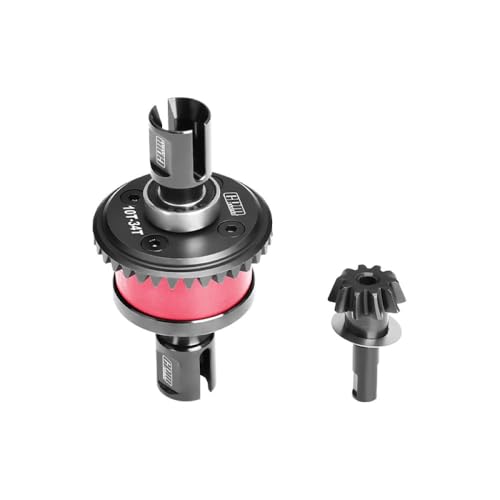 GPM 20CrMnTi Steel + 7075 Alloy Front Or Rear Complete Differential for Arrma 1:8 KRATON 6S V6 / Notorious V6 / Outcast/Talion / 1:7 Mojave EXB/FIRETEAM/Big Rock 6S Upgrade Parts - Red von GPM
