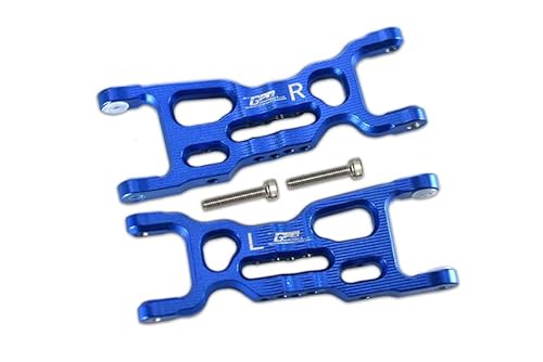 GPM 4-teiliges Set Upgrades Aluminium vorne unten Arme LOSI 1/18 2WD Mini-T 2.0 LOS01015 RC Cars (blau) von GPM