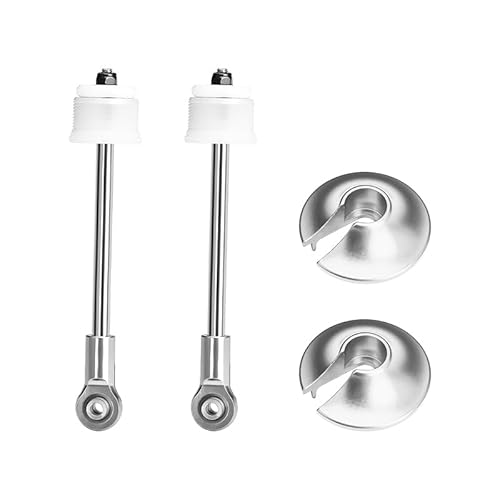 GPM 4140 Carbon Steel + Aluminium 6061-T6 Front Shock Absorber Shaft Core Kit for Arrma 1:5 Kraton 8S 4X4 / Kraton 8S EXB Brushless Speed Truck Upgrades - Silver von GPM