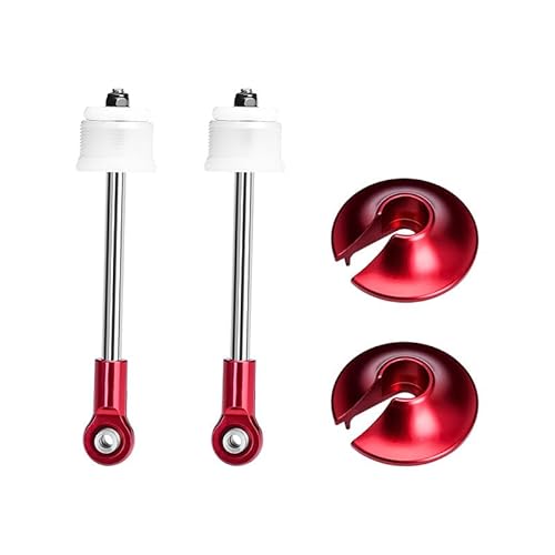 GPM 4140 Carbon Steel + Aluminium 6061-T6 Rear Shock Absorber Shaft Core Kit for Arrma 1:5 Kraton 8S EXB 4X4 Brushless Speed Truck/Outcast 8S EXB 4X4 Brushless Stunt Truck Upgrades - Red von GPM