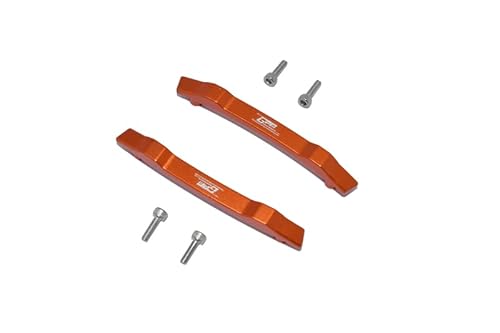 GPM 6-teiliges Set Upgrades Aluminium-Dachunterfahrschutz für 1/10 Allradantrieb 4X4 VXL 3S (90076-4) RC Cars (Orange) von GPM