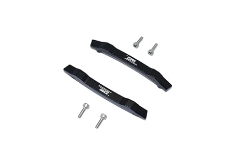 GPM 6-teiliges Set Upgrades Aluminium-Dachunterfahrschutz für 1/10 Allradantrieb 4X4 VXL 3S (90076-4) RC Cars (schwarz) von GPM