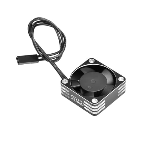 GPM Aluminium 6061-T6 Alloy Metal Frame Waterproof Cooling Fan 30X10mm High Speed 28000RPM for R/C Car and Truck Upgrade Parts von GPM