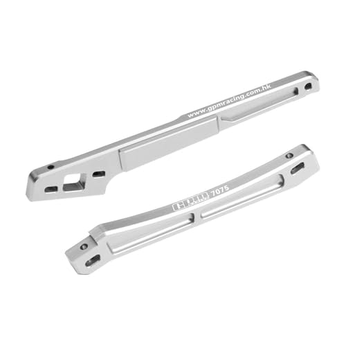 GPM Aluminium 7075 Alloy Front and Rear Chassis Brace for Arrma 1/8 KRATON 6S EXB/KRATON 6S V6 Speed Truck Upgrades - Silver von GPM
