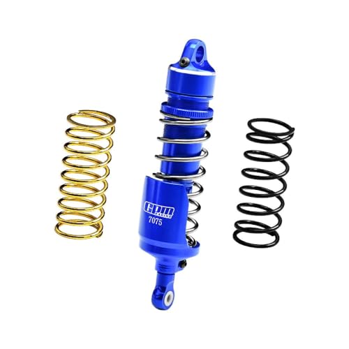 GPM Aluminium 7075 Alloy Rear Shock Absorbers for LOSI 1:4 Promoto-MX Motorcycle Dirt Bike RTR FXR LOS06000 LOS06002 / Promoto-SM FXR Supermoto Motorcycle RTR LOS2272 LOS2310 Upgrades - Blue von GPM