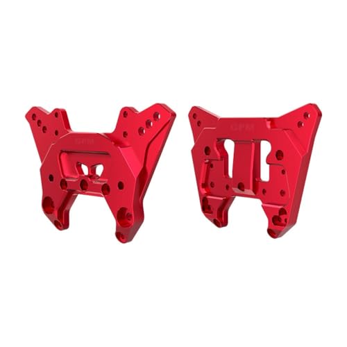 GPM Aluminium 7075-T6 Alloy Front & Rear Shock Tower for Arrma 1:8 KRATON 6S EXB/KRATON V6 / Notorious 6S V6 Upgrades - Red von GPM