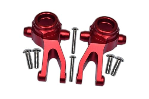 GPM Aluminium Front Knuckle Arms for Arrma 1:10 Granite/Big Rock 3S / Big Rock V3 3S / VORTEKS 3S - 1Pr Set Red von GPM