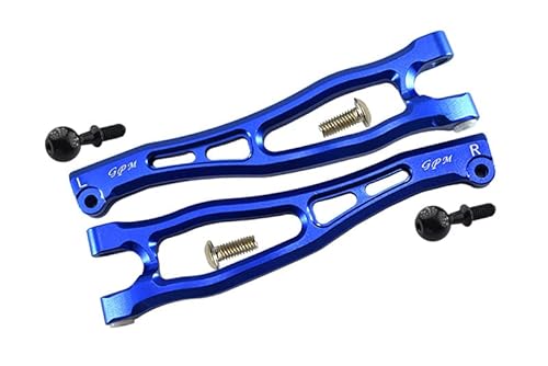GPM Aluminium Front Upper Arms for Arrma 1:8 KRATON 6S / Outcast 6S / Notorious 6S / KRATON 6S V5 / Notorious 6S V5 Upgrades - Blue von GPM