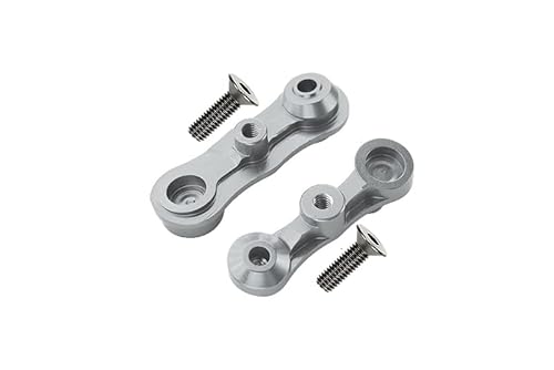 GPM Aluminium Stabilizing Mount for Steering Assembly for LOSI 1:6 4WD Super Baja Rey LOS05013 / Super Baja Rey 2.0 LOS05021 Upgrades - Silver von GPM