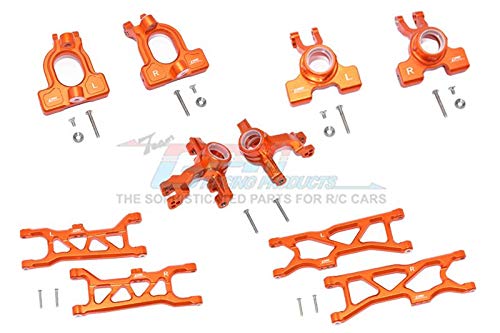 GPM Arrma 1/10 KRATON 4S BLX Tuning Teile Aluminium Front C-Hubs + Front & Rear Knuckle Arms + Front & Rear Lower Arms - 28Pc Set Orange GPM Arrma 1/10 KRATON 4S BLX Tuning Teile Aluminium Front C-Hubs + Front & Rear Knuckle Arms + Front & Rear Lower Arms - 28Pc Set Orange von GPM