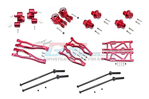 GPM Arrma KRATON/Outcast/Notorious 6S BLX Tuning Teile Aluminium F Upper + Lower Arms, R Lower Arms, F+R Knuckle Arms, CVD Drive Shaft, 13mm Hex - Combo Pack 56Pc Set Red GPM Arrma KRATON/Outcast/Notorious 6S BLX Tuning Teile Aluminium F Upper + Lower Arms, R Lower Arms, F+R Knuckle Arms, CVD Drive Shaft, 13mm Hex - Combo Pack 56Pc Set Red von GPM