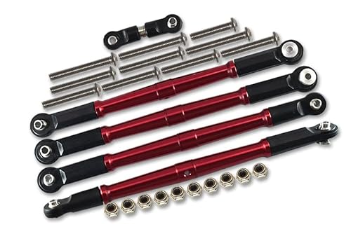 GPM Arrma 1:8 KRATON 6S / Outcast 6S/ Talion 6S BLX/KRATON 6S V5 / Notorious 6S V5 Tuning Teile Aluminium Turnbuckles Tie Rods - 5Pcs Set Red von GPM