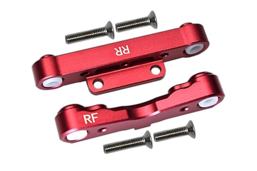 Aluminium Rear Lower Suspension Mount For Arrma 1:8 KRATON/OUTCAST/NOTORIOUS/TYPHON/TALION/KRATON V5 / NOTORIOUS V5 / 1:7 INFRACTION/INFRACTION V2 / LIMITLESS / 1:10 SENTON - 1Pr Set Red von GPM