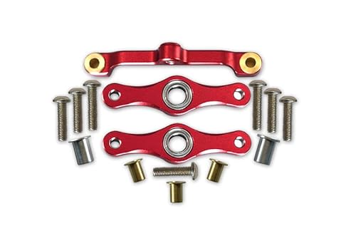 GPM For Tamiya TT-01 Tuning Teile Aluminium Steering Assembly with Bearings - 1 Set Red von GPM