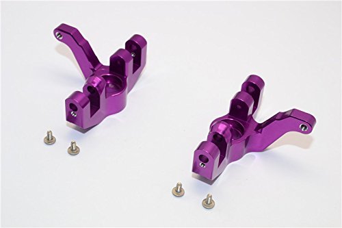 GPM HPI Savage XS Flux Tuning Teile Aluminium Front Knuckle Arm - 1Pr Set Purple von GPM