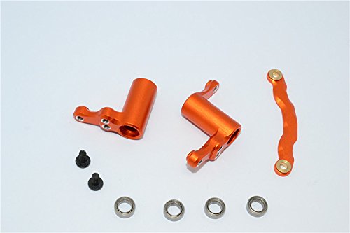 GPM HPI Sport 3 Flux Tuning Teile Aluminium Steering Assembly - 1 Set Orange von GPM