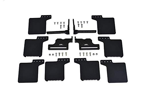 R/C Scale Accessories : Mud Flap for 1:10 Crawlers Traxxas TRX-4-36Pc Set Black von GPM