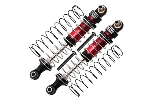 GPM Racing Axial 1/18 UTB18 Capra 4WD Unlimited Trail Buggy AXI01002 Tuning Teile Aluminium 6061-T6 Front Or Rear Damper 80mm - Red von GPM