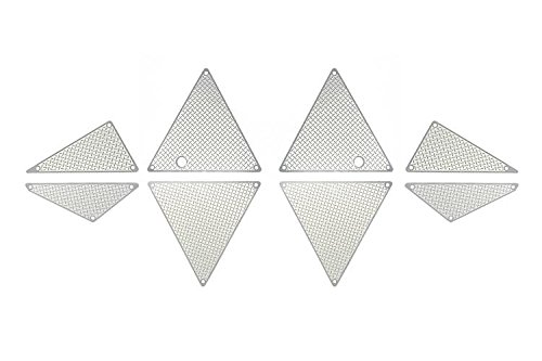 Stainless Steel Middle & Rear Tube Chassis Panel for Traxxas Unlimited Desert Racer 4X4 (#85076-4) - 8Pc Set von GPM