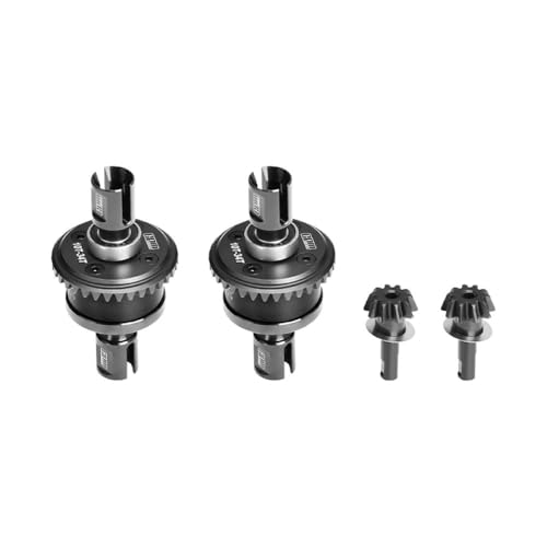 GPM Steel+Aluminium Front and Rear Complete Differential Set for Arrma 1:8 KRATON 6S V6 / Notorious V6 / Outcast/Talion / 1:7 Mojave EXB/FIRETEAM/Big Rock 6S Upgrades - Black von GPM