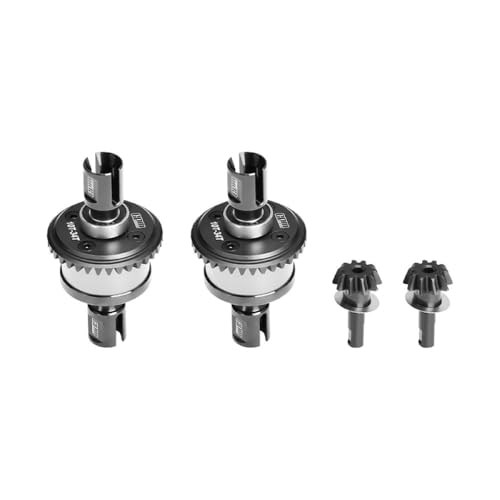 GPM Steel+Aluminium Front and Rear Complete Differential Set for Arrma 1:8 KRATON 6S V6 / Notorious V6 / Outcast/Talion / 1:7 Mojave EXB/FIRETEAM/Big Rock 6S Upgrades - Silver von GPM
