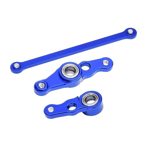 GPM for Tamiya DF01 / TA01 / TA02 / M1025 Tuning Teile Aluminium Steering Assembly with Bearings - 1 Set Blue von GPM