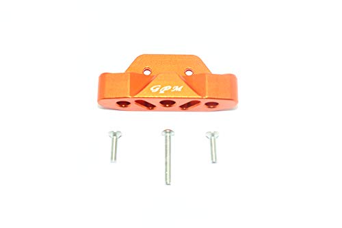 Traxxas Rustler 4X4 VXL (67076-4) / Hoss 4X4 VXL (90076-4) Tuning Teile Aluminum Rear Lower Suspension Mount - 1Pc Set Orange von GPM