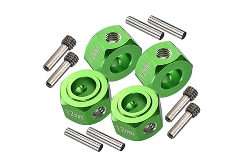 GPM for Losi 1/8 LMT 4WD Solid Axle Monster Truck Upgrade Parts Aluminium 6061-T6 Hex Adapter (12mmx8mm) - Green von GPM