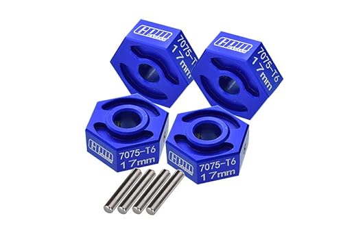 GPM for Losi 1/8 LMT 4WD Solid Axle Monster Truck Upgrade Parts Aluminium 7075-T6 Hex Adapter (17mmx8mm) - Blue von GPM
