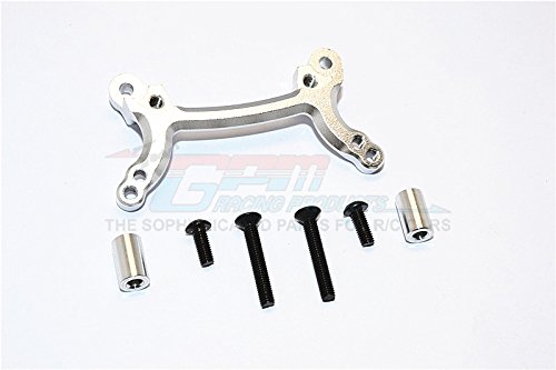 GPM for Tamiya DF-02 Tuning Teile Aluminium Front Shock Tower with Aluminium Collars & Screws - 1Pc Set Silver von GPM