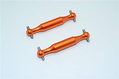 GPM for Tamiya DT-03 Tuning Teile Aluminium Rear Dogbone (Polished) - 2Pcs Set Orange von GPM