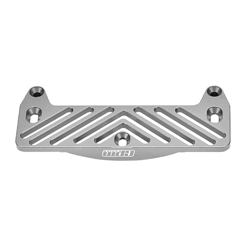 GPM for Tamiya Lunch Box Tuning Teile Aluminium Front Bumper Mount - 1Pc Set Grey Silver von GPM