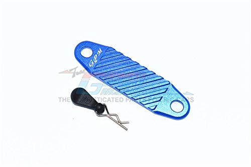 GPM for Tamiya Mercedes-Benz G500 CC-02 (#58675) Tuning Teile Aluminium Battery Hold-Down - 2Pc Set Blue von GPM