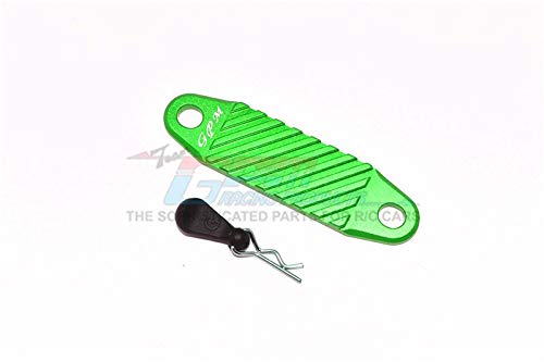 GPM for Tamiya Mercedes-Benz G500 CC-02 (#58675) Tuning Teile Aluminium Battery Hold-Down - 2Pc Set Green von GPM
