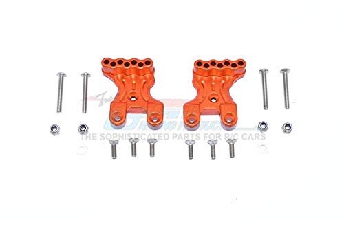 GPM for Tamiya Mercedes-Benz G500 CC-02 (#58675) Tuning Teile Aluminium Rear Shock Mount - 2Pc Set Orange von GPM