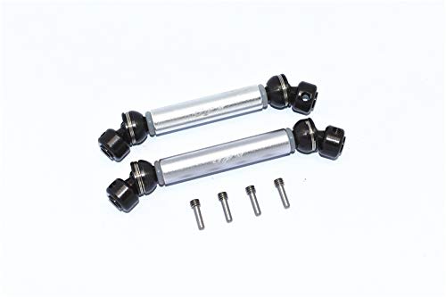 GPM for Tamiya Mercedes-Benz G500 CC-02 (#58675) Tuning Teile Steel+Aluminium Front + Rear CVD Drive Shaft - 1 Pair Set Silver von GPM