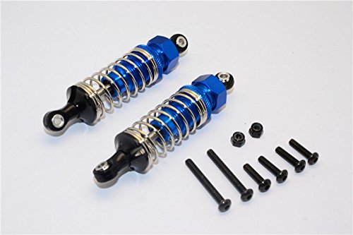 GPM for Tamiya TT02B Tuning Teile Aluminium Front Adjustable Spring Damper (70mm) - 1Pr Set Blue von GPM