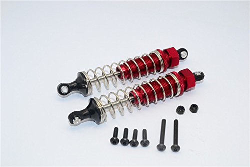 GPM for Tamiya TT02B Tuning Teile Aluminium Rear Adjustable Spring Damper (95mm) - 1Pr Set Red von GPM