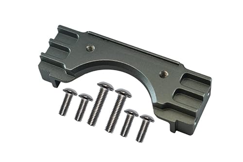 GPM for Tamiya Truck Scania R620 Highline Tuning Teile Aluminium Front Chassis Stabilizing Mount - 1Pc Set Grey Silver von GPM