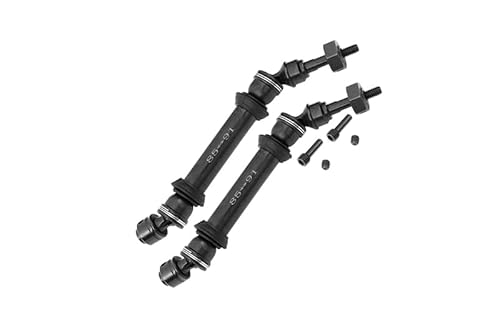 GPM for Traxxas Slash 4X4 Harden Steel #45 Front CVD Drive Shaft with 12Mmx6Mm Wheel Hex - 1Pr Set Black von GPM