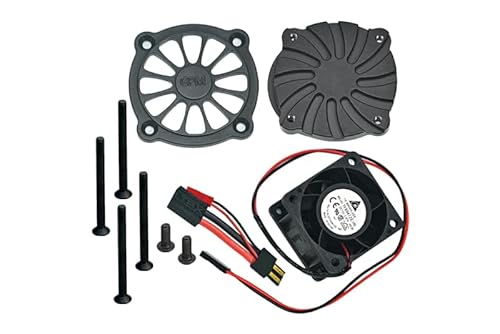 GPM for Traxxas Unlimited Desert Racer 4X4 (#85076-4) Aluminum Motor Heatsink with Cooling Fan - 1 Set Black von GPM