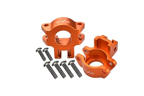 GPM for Traxxas Unlimited Desert Racer 4X4 (#85076-4) Aluminum Rear Axle Hub - 1Pr Set Orange von GPM