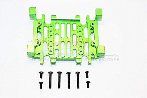 Gmade Sawback GS01 & Sawback 4LS Tuning Teile Aluminium Gear Box Bottom Mount - 1Pc Set Green von GPM