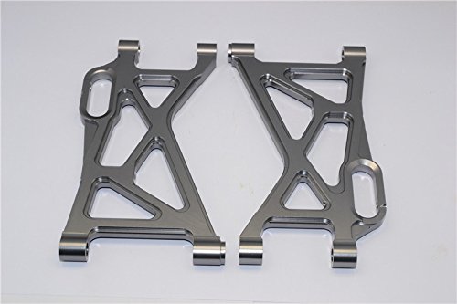 HPI Baja 5B RTR, 5B SS, 5T Tuning Teile Aluminium Rear Lower Arm - 1Pr Gray Silver von GPM
